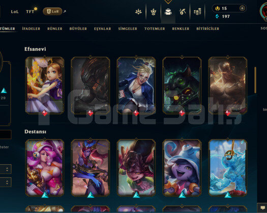 EUW 64 SKİN GOLD HESAP - LOL