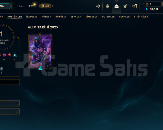 EUW Bronz 3 | 1 Kostüm - 38K Mö | LoL Hesap