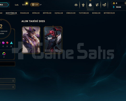 EUW Silver 2 | 2 Kostüm - 38K Mö | LoL Hesap