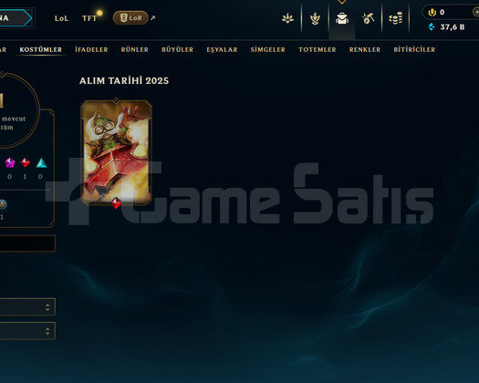 EUW Bronz 4 | 1 Kostüm - 37K Mö | LoL Hesap
