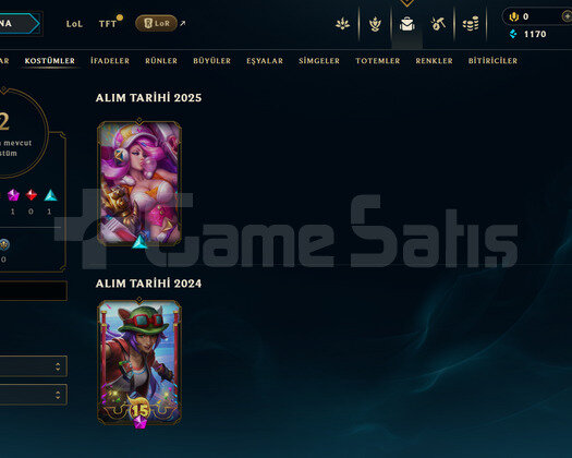 EUW Bronz 1 | 2 Kostüm - 24 Hero | LoL Hesap
