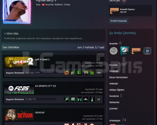 SATILIK STEAM HESABI | YÜKSEK DEĞERLİ OYUNLAR