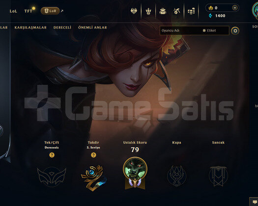 EUW Unranked | 3 Kostüm - 36 Hero | LoL Hesap