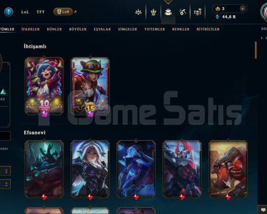 TR 104 SKİN UNRANKED HESAP