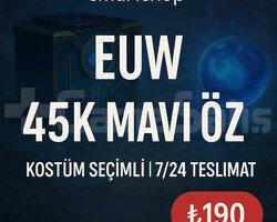 EUW 40K MAVİ ÖZ KOSTÜM SEÇİMLİ BAN YEMEZ
