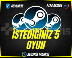İstediğiniz 5 Oyun + OTO GUARD + Garanti