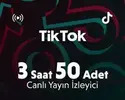 TikTok 3 Saat 50 Adet Canlı Yayın İzleyici
