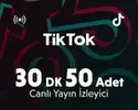 TikTok 30 Dakika 50 Adet Canlı Yayın İzleyici
