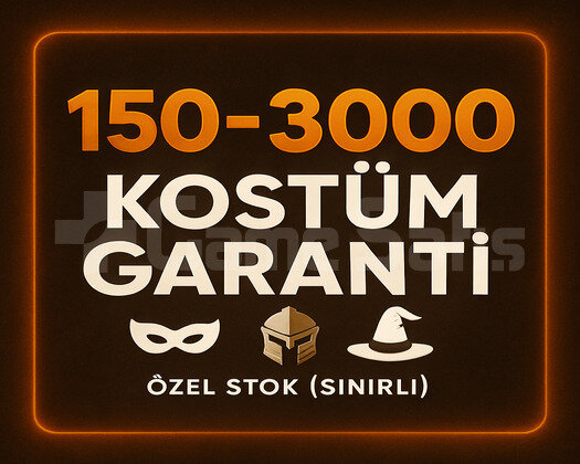| ÖZEL STOK | DOPDOLU 150-3000 KOSTÜM GARANTİ