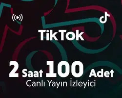 TikTok 2 Saat 100 Adet Canlı Yayın İzleyici