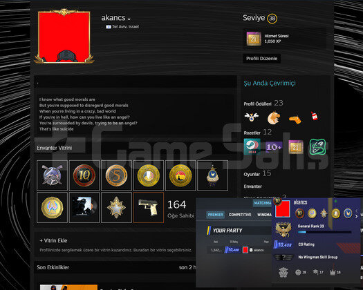 İLK MAİLLİ FACEİT 8LVL VE 11MADALYALI MAİNLİK