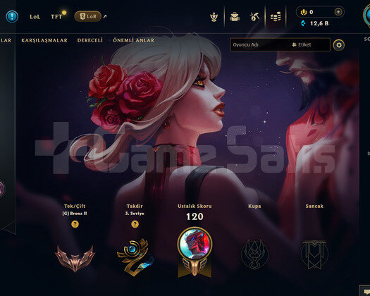 TR Bronz 2 | 1 Kostüm - 12K Mö | LoL Hesap