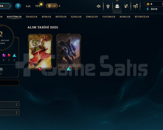 TR Unranked | 2 Kostüm - 21 Hero | LoL Hesap
