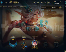 TR Plat 3 | 4 Kostüm - 16K Mö | LoL Hesap