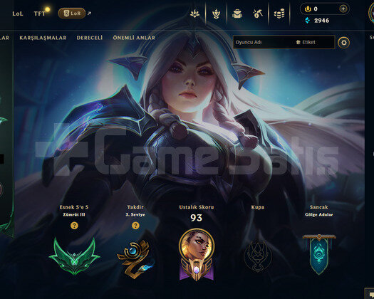 TR Esnek Zümrüt 3 | 5 Kostüm - 22K Mö | LoL Hesap