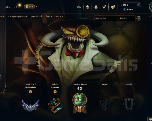TR Demir 2 | 7 Kostüm - 40 Hero | LoL Hesap