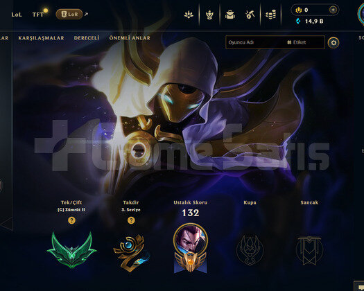 TR 66 WR Zümrüt 2 | 5 Kostüm - 44 Hero | LoL Hesap