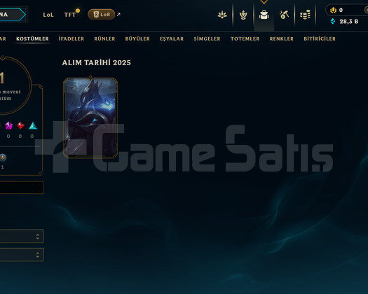 EUW Unranked | 1 Kostüm - 28K Mö | LoL Hesap