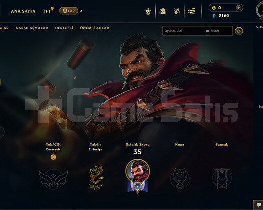 TR Unranked | 2 Kostüm - 29 Hero | LoL Hesap