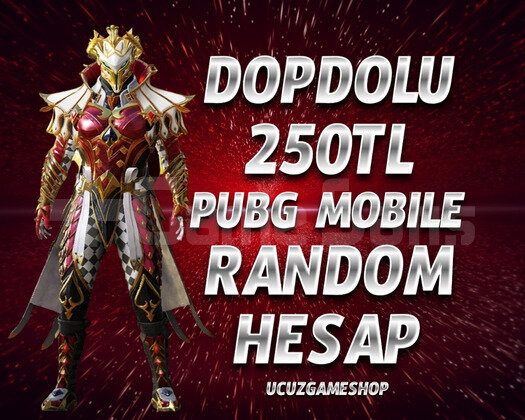 DOPDOLU | 250TL ÖZEL STOK PUBG RANDOM HESAP VİP++