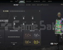 PUBG PLUS 1800G COIN 67 LEVEL 4. YIL DONUMU M416