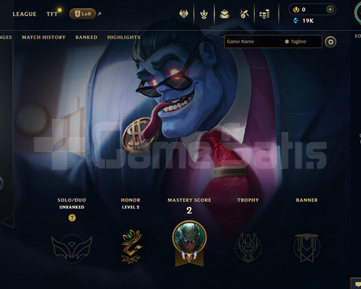 EUW Unranked | 1 Kostüm - 19K Mö | LoL Hesap