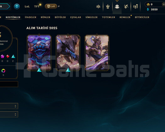 EUW Demir 1 | 3 Kostüm - 31 Hero | LoL Hesap