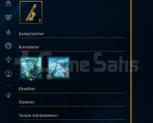EUW Demir 1 | 3 Kostüm - 31 Hero | LoL Hesap