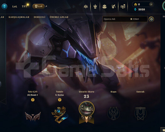 EUW Demir 1 | 3 Kostüm - 31 Hero | LoL Hesap