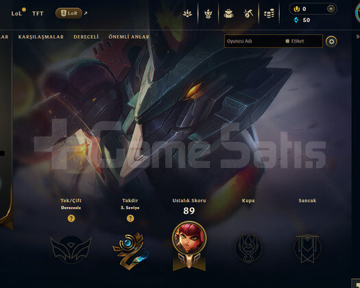 TR Unranked | 1 Kostüm - 29 Hero | LoL Hesap