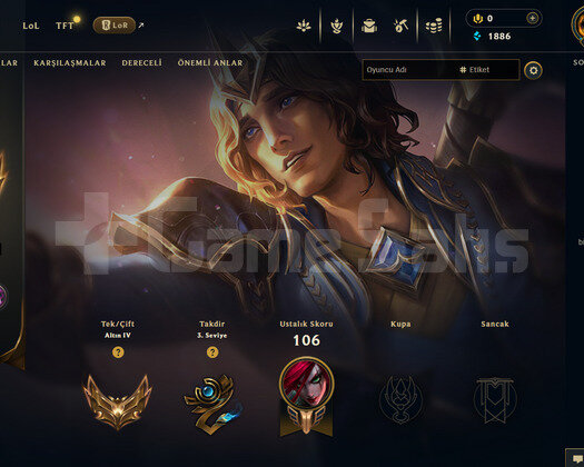 TR Gold 4 | 1 Kostüm - 27 Hero | LoL Hesap