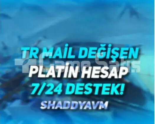 TR - MAİL DEĞİŞEN - PLATİN  2 HESAP - 7/24 DESTEK