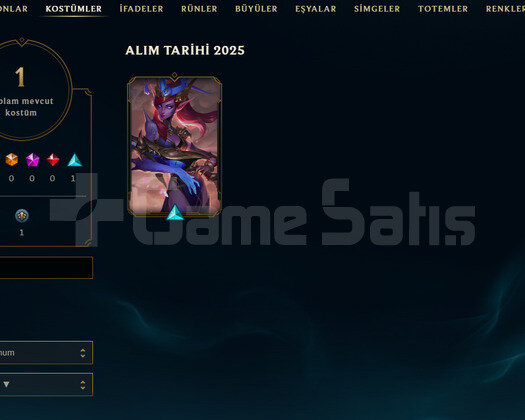 TR Unranked | 1 Kostüm - 22 Hero | LoL Hesap