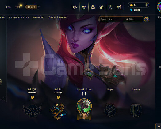 TR Unranked | 1 Kostüm - 22 Hero | LoL Hesap