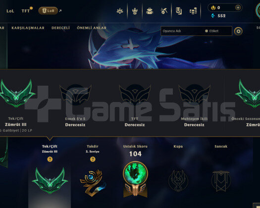 TR ZÜMRÜT 3 / 12 KOSTÜM / +30 LP