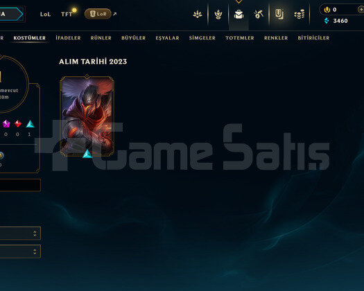 TR Unranked | 1 Kostüm - 22 Hero | LoL Hesap