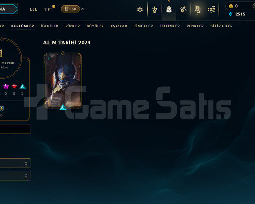 TR Unranked | 1 Kostüm - 29 Hero | LoL Hesap