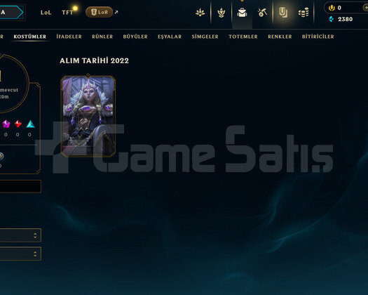 TR Unranked | 1 Kostüm - 22 Hero | LoL Hesap