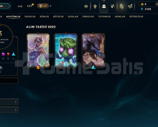 TR Unranked | 3 Kostüm - 27 Hero | LoL Hesap