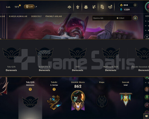 TR | 367 KOSTÜM 773 LEVEL UNRANKED MAİL HESAP
