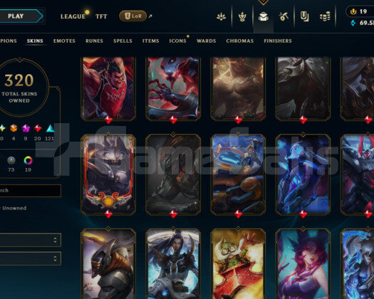 483 LEVEL / 320 SKIN / FULL HERO / +MAIL / +TEL