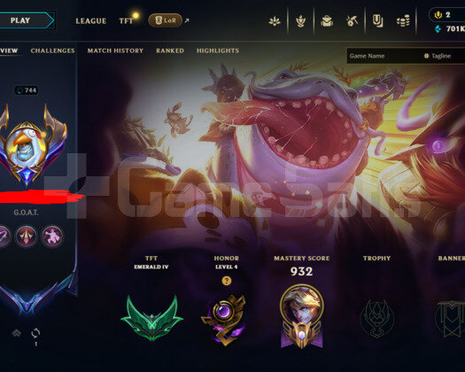 744 LEVEL / 334 SKIN / FULL HERO / +MAIL / +TEL