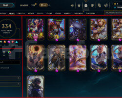 744 LEVEL / 334 SKIN / FULL HERO / +MAIL / +TEL