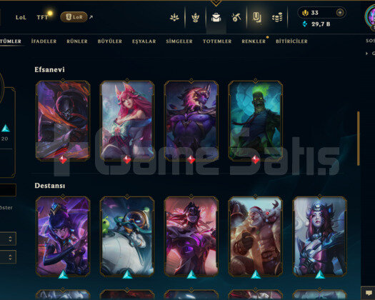 TR | 40 SKİN | PLATİN 3 | 29 K ÖZ