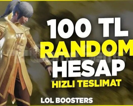100 TL ÖZEL STOK RANDOM HESAP