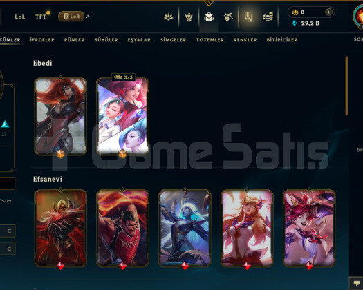 TR | 36 SKİN | UNRANKED | 29 K ÖZ