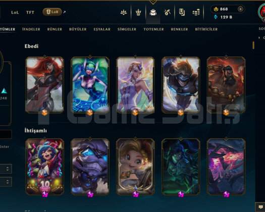 572 KOSTÜM 129K+ ÖZ 596 LVL UNRANKED MAİL HESAP