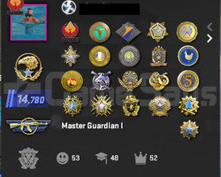 23 madalya + 10 yıllık gelicek + faceit 9 lvl