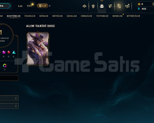 TR Gold 1 | 1 Kostüm - 30 Hero | LoL Hesap