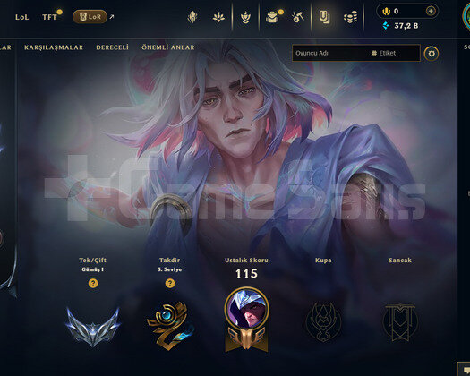 EUW Silver 1 | 3 Kostüm - 37K Mö | LoL Hesap